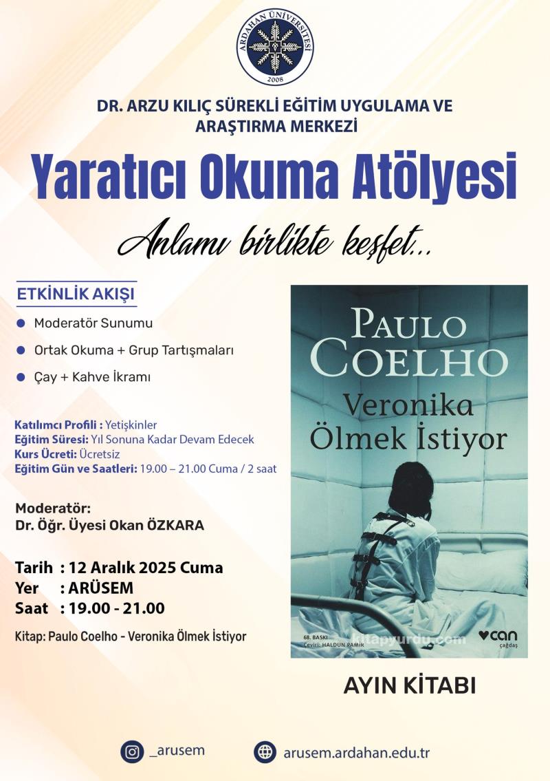III. Yaratıcı Okuma Atölyesi Dr. Öğr. Üyesi Okan Özkara’nın Moderatörlüğünde Gerçekleştirildi